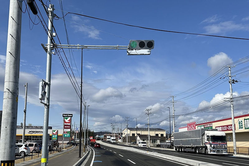 信号機工事の写真