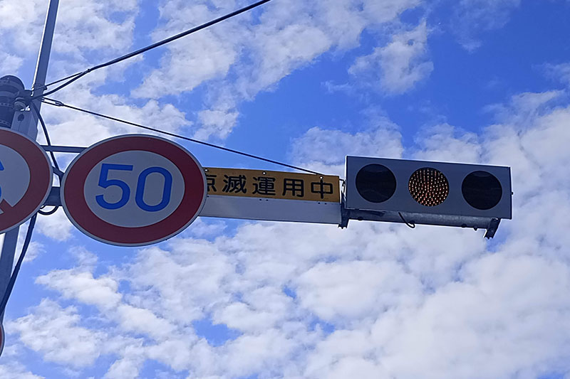 信号機工事の写真