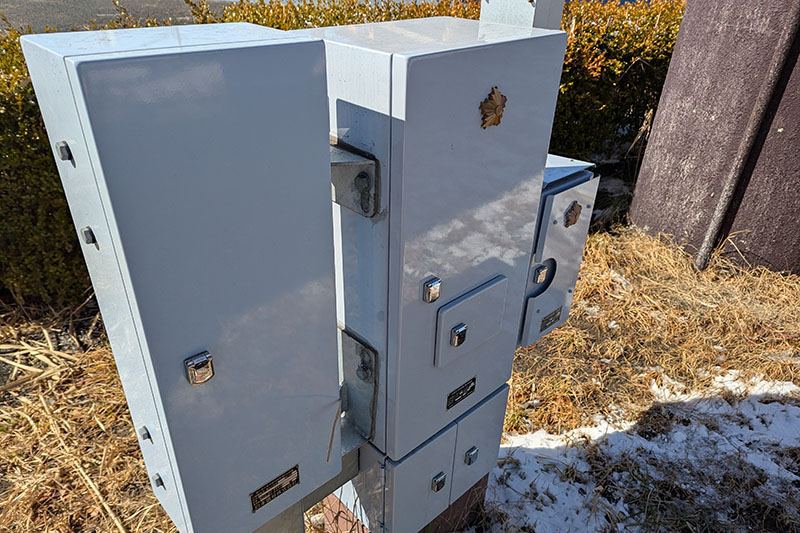 信号機工事の写真