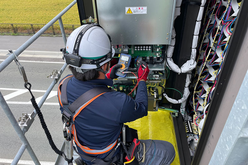 道路情報板点検の写真