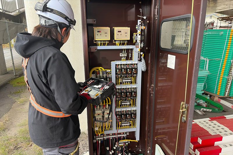 ロードヒーティング点検の写真